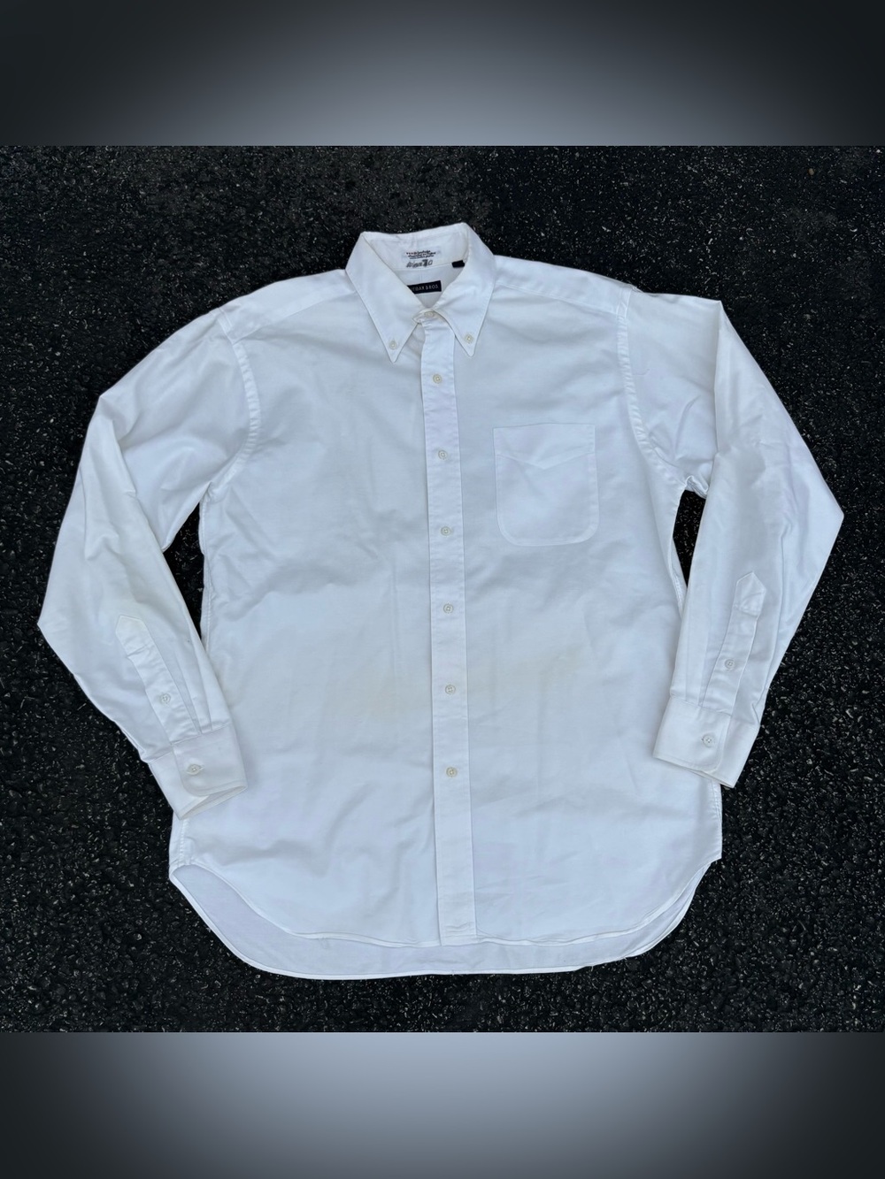 Vintage Gitman Bros White Pinpoint Oxford Shirt Men’s 15.5 34 Button Down Preppy